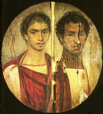 Two Young Men, Antinoopolis, AD 120-140 (Cairo, Egyptian Museum, CG 33267)
